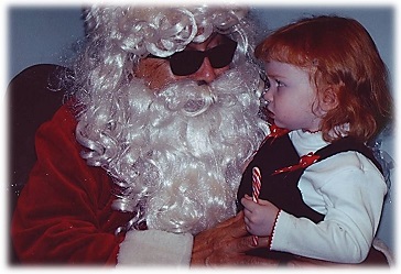 Santa and a small child